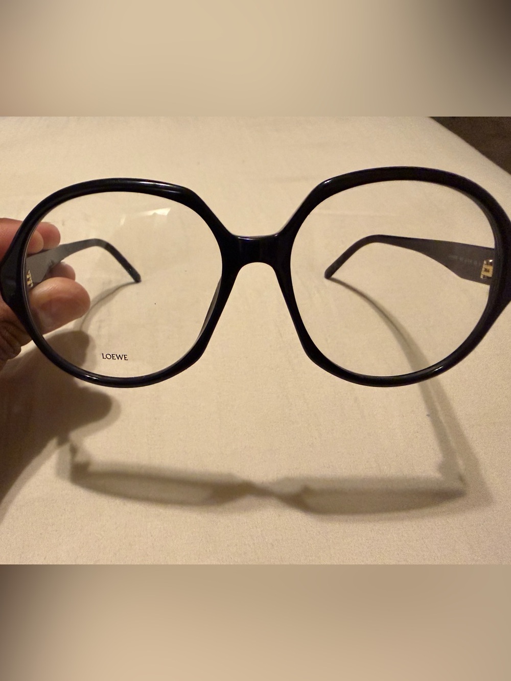 Loewe Curvy Round Eyeglasses LW50039I Black Oversized Eyeglasses New